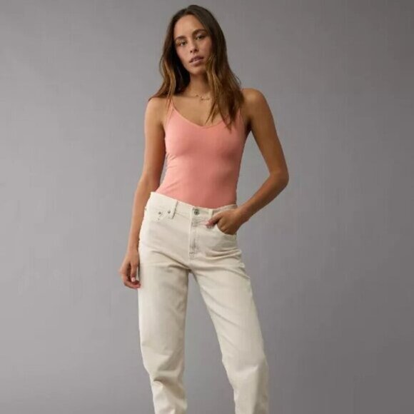 NWT American Eagle Main Squeeze Double Bungee Pink Thong Bodysuit - Picture 7 of 7